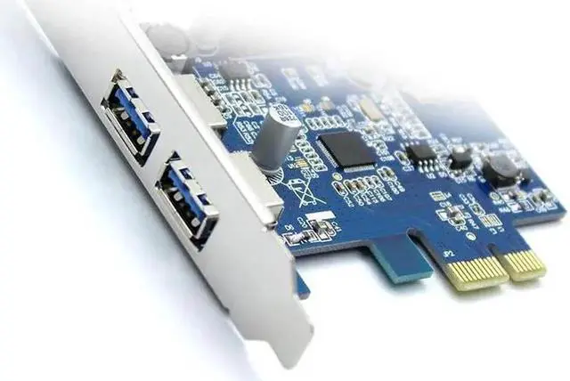 Alt view image 2 of 6 - 4 Port PCIE PCI-e to USB 3.0 (2 x Type A+ 20 Pin Internal) Expansion Card Hub PCI Express Card Adapter w/ Molex Power