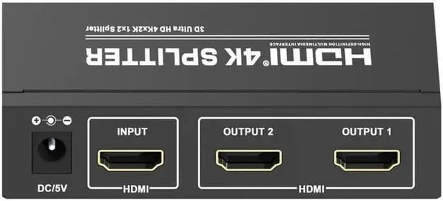 Main image of 4K 1x2 HDMI Splitter Full HD 1080p HDMI Video Converter 1X2 Screen Split 1 In 2 Out Dual Display HDCP 3D for PS4 DVD PC To TV