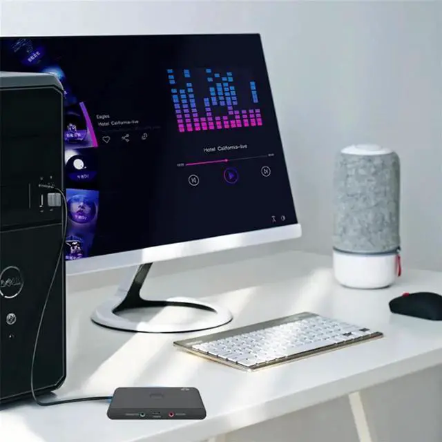 Alt view image 4 of 6 - 2 in 1 Receiver Transmitter Wireless Adapter Bluetooth 4.2 Adapter Music for TV Headphones Speakers Wireless Audio