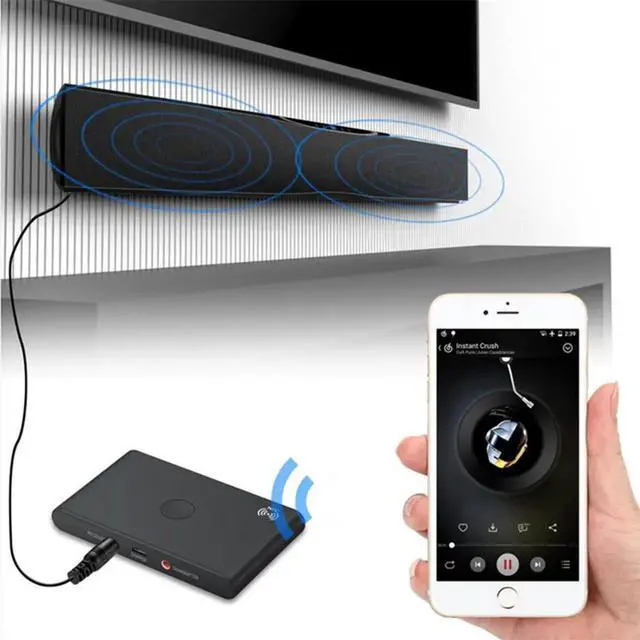 Alt view image 6 of 6 - 2 in 1 Receiver Transmitter Wireless Adapter Bluetooth 4.2 Adapter Music for TV Headphones Speakers Wireless Audio