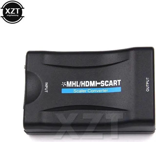 Alt view image 2 of 4 - 1PCS HD 1080P AV Signal Adapter Receiver HDMI to SCART Video Audio Upscale Converter TV DVD For Multimedia est