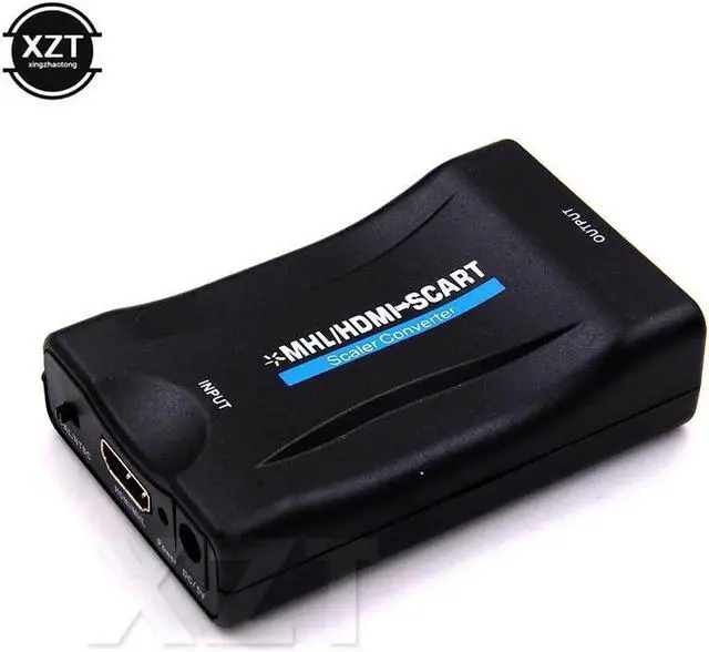 Main image of 1PCS HD 1080P AV Signal Adapter Receiver HDMI to SCART Video Audio Upscale Converter TV DVD For Multimedia est