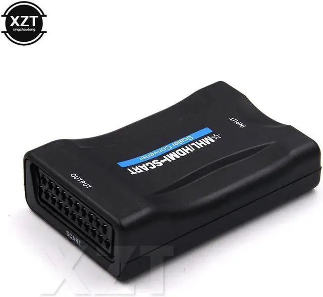 Alt view image 4 of 4 - 1PCS HD 1080P AV Signal Adapter Receiver HDMI to SCART Video Audio Upscale Converter TV DVD For Multimedia est