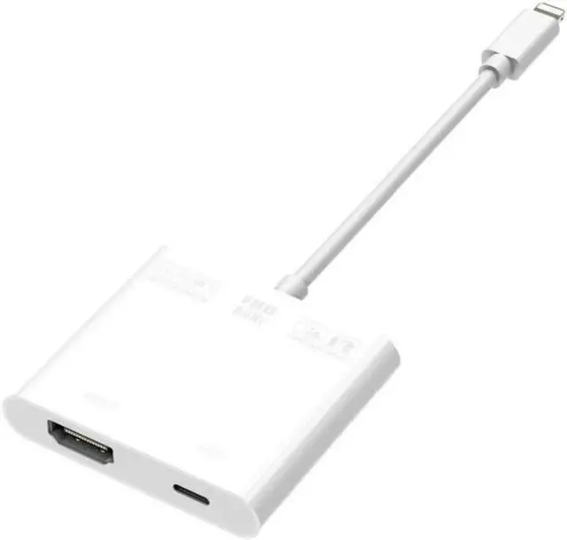 Alt view image 6 of 6 - TV HDTV Display 1080P 60Hz AV Converter for Lightning to HDMI Full HD Audio Video Adapter Cable for iPhone X 8 7 iPad iPod