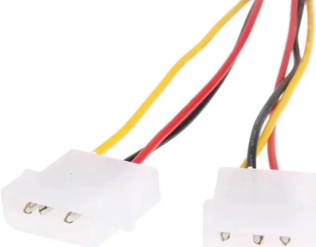 Alt view image 4 of 6 - 5pcs/lot Dual 4 Pin to 6 Pin Molex PCI-E External Graphics Card Power Cable Converter Adapter