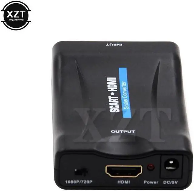 Alt view image 4 of 5 - 1PCS SCART To HDMI Video Audio Upscale Signal Converter 1080P Adapter for HD TV DVD for Sky Box STB HOT SALE high quality