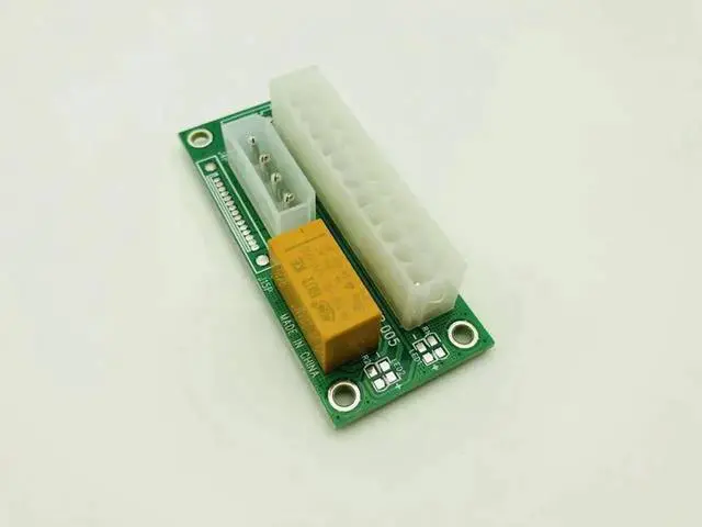Alt view image 6 of 6 - Add2psu VER004 ATX 24Pin to Molex 4Pin Dual PSU Power Supply Sync Starter Extender Cable Card For BTC Miner Machine
