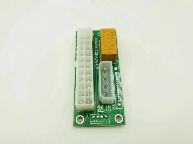 Alt view image 2 of 6 - Add2psu VER004 ATX 24Pin to Molex 4Pin Dual PSU Power Supply Sync Starter Extender Cable Card For BTC Miner Machine