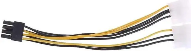Alt view image 2 of 5 - 2x 4-Pin Molex LP4 To 8-Pin PCI Express Video Card ATX PSU Power Adapter Cable