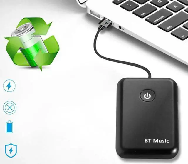 Main image of Mini Bluetooth Transmitter Receiver 3.5mm Audio Stereo Music Wireless 2 in 1 Transmitter Adapter for TV PC Tablet MP3