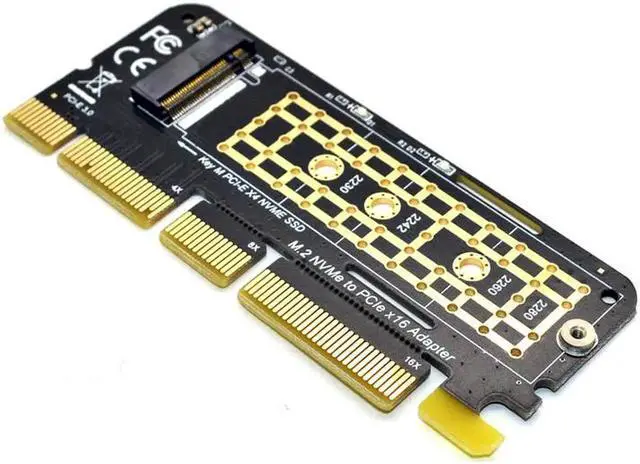 Alt view image 4 of 6 - NVME Adapter M.2 NVME PCIE to M2 Adapter SSD M2 NVME PCI Express X16 X8 X4 Raiser M.2 PCIE SSD PCI E M.2 Adapter Add On Card