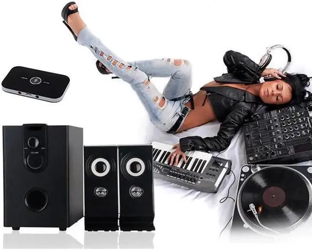 Alt view image 3 of 5 - Wireless Bluetooth 4.1 Transmitter Receiver Audio Adapter Bluetooth Receiver Transmitter AUX 3.5mm for Smartphone PC TV