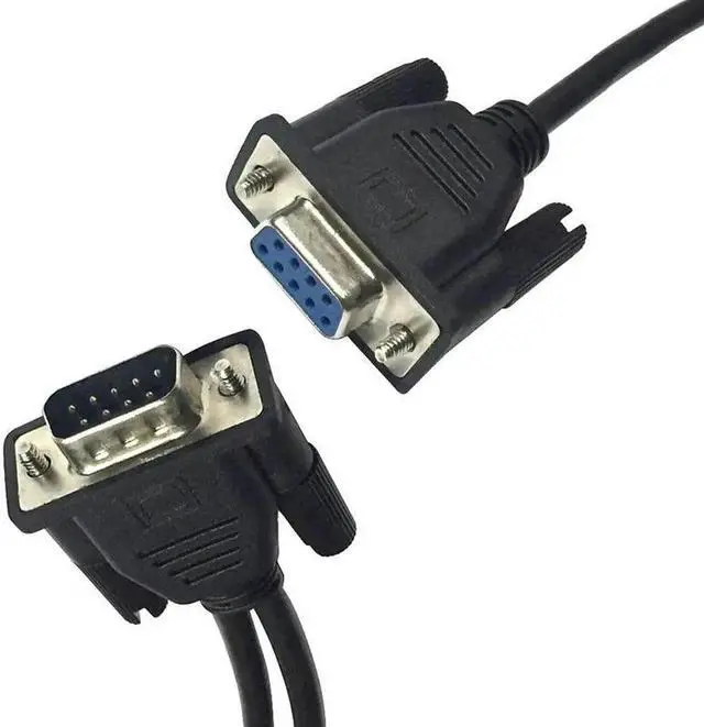 Alt view image 6 of 6 - Data Cable Male to Female for Cash Register POS Display Serial Cable Splitter Directly Connected COM 2 in 1 DB9 9Pin 1 to2 Rs232