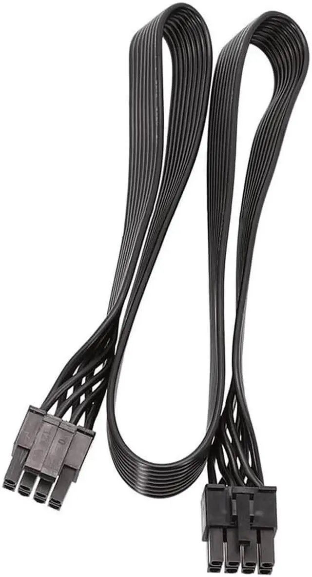 Alt view image 5 of 6 - Aomoproing CPU 8 Pin Male to CPU 8 Pin (4+4) Male EPS-12V Motherboard Power Adapter Cable for C*orsair Modular Power Supply (60cm)