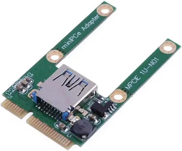 Alt view image 4 of 6 - Mini PCI-E PCI Express to USB 2.0 Adapter Expansion Card Laptop Add On Cards for Mini USB Devices for USB Bluetooth Adapter