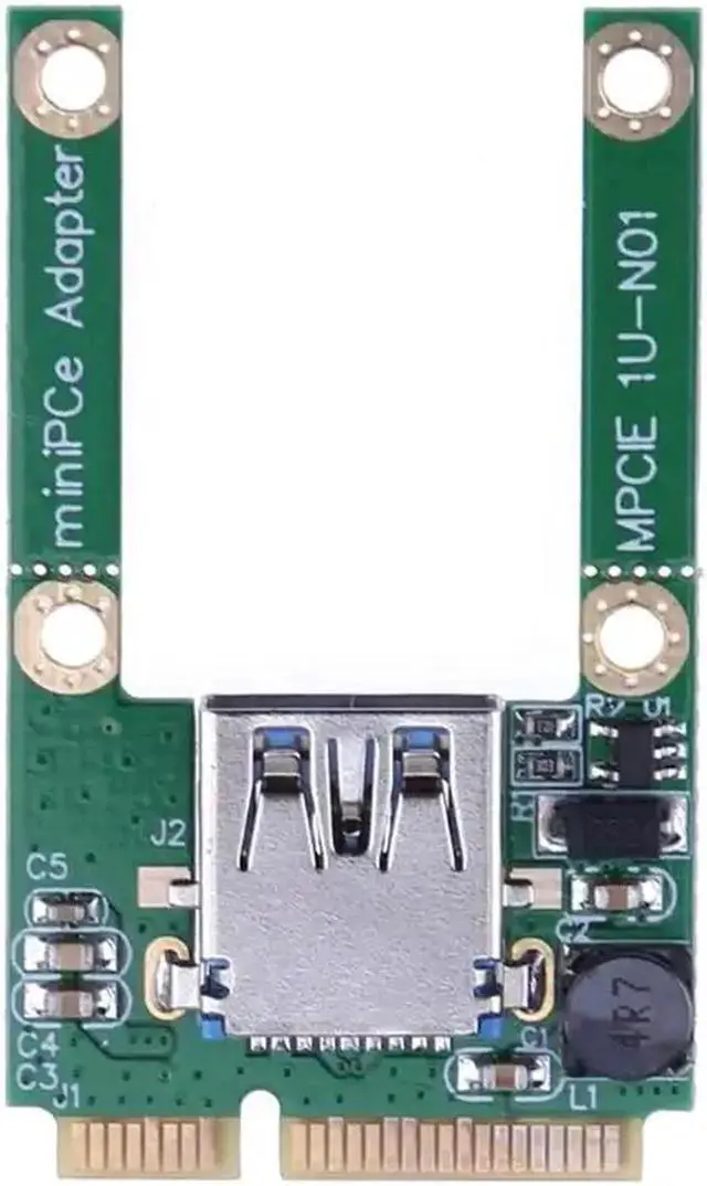 Alt view image 5 of 6 - Mini PCI-E PCI Express to USB 2.0 Adapter Expansion Card Laptop Add On Cards for Mini USB Devices for USB Bluetooth Adapter