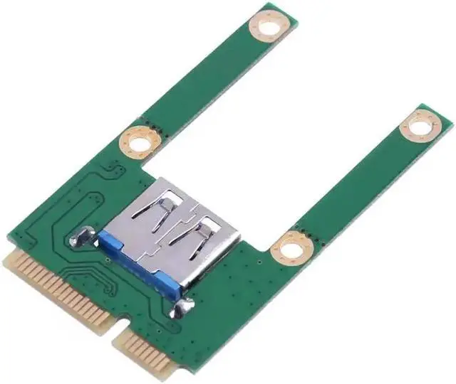 Alt view image 3 of 6 - Mini PCI-E PCI Express to USB 2.0 Adapter Expansion Card Laptop Add On Cards for Mini USB Devices for USB Bluetooth Adapter