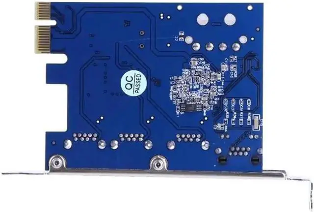 Alt view image 2 of 6 - PCI-E PCI Express to External 3 Port USB 3.0 and Gigabit Network Ethernet Card Adapter Converter Add On Cards for PC Desktop