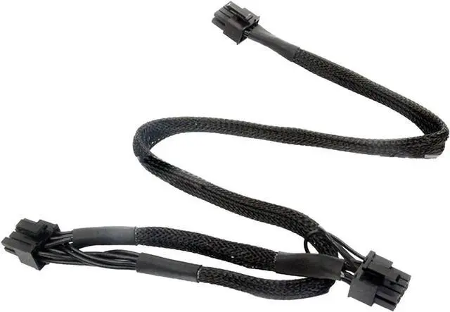 Alt view image 4 of 6 - Aomoproing 18AWG PCI-E Dual 8 pin Modular Cable for C*orsair RM550X RM650X RM750X RM850X RM1000X 8 Pin PCI Express Black 60cm