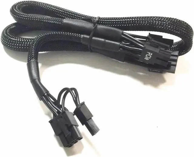 Main image of Aomoproing 18AWG PCI-E Dual 8 pin Modular Cable for C*orsair RM550X RM650X RM750X RM850X RM1000X 8 Pin PCI Express Black 60cm