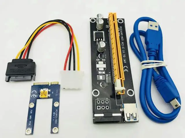 Main image of USB 3.0 PCIe 1x to PCI Express x16 Riser Card for Laptop External Graphics Card GDC Miner mini PCIe to PCI-e Slot for BTC Mining