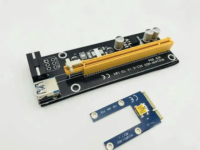Alt view image 2 of 6 - USB 3.0 PCIe 1x to PCI Express x16 Riser Card for Laptop External Graphics Card GDC Miner mini PCIe to PCI-e Slot for BTC Mining
