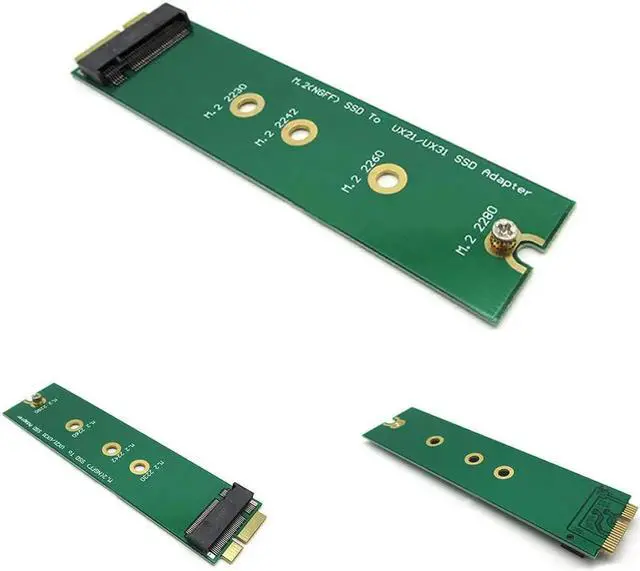 Alt view image 5 of 5 - PCIE PCI express 2 Lane M.2 PCI-E ssd SSD 30mm 42mm to for EP121 UX21 UX31 ADATA XM11 SSD Add on Cards PCBA