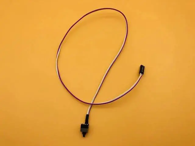 Alt view image 2 of 6 - 1PCS Host Motherboard PC Power Button Power SW Switch On/OFF Cable 50cm Reset Adapter Cord For BTC EOS ETH Miner Machine Mining