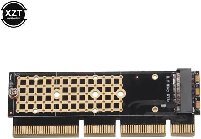Main image of M.2 NVMe Adapter SSD to PCIe Card M2 Key M Driver with Silicone Cooling Pad Hard Drive Adapter Support PCIe x4x8x16 Slot