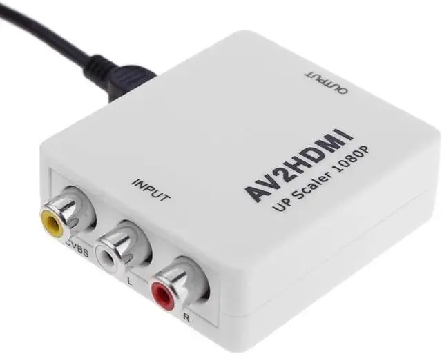 Alt view image 5 of 6 - Mini 1080P Composite AV RCA to HDMI Video Converter Adapter Full HD 720/1080p UP Scaler AV2HDMI for HDTV Standard TV