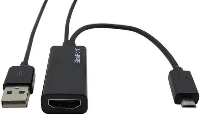 Alt view image 3 of 5 - DP to HDMI HDTV Adapter Cable For LG G2 Optimus Google Nexus 4 E960 with USB Cable