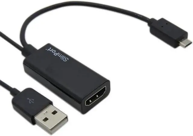 Alt view image 5 of 5 - DP to HDMI HDTV Adapter Cable For LG G2 Optimus Google Nexus 4 E960 with USB Cable