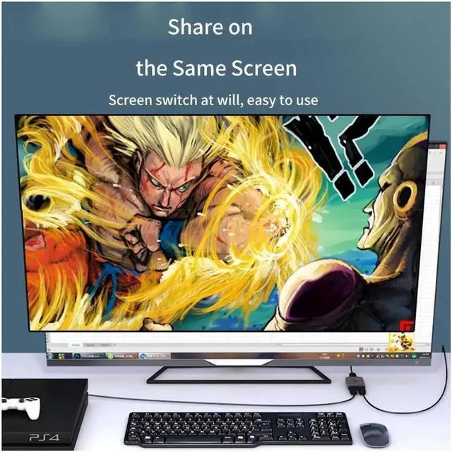 Alt view image 7 of 7 - HDMI Switch Bi-Direction HDMI Splitter 2.0 HDMI 4K@30Hz Switcher 1x2/2x1 Adapter 2 in 1 out Converter for PS4/3 TV Box