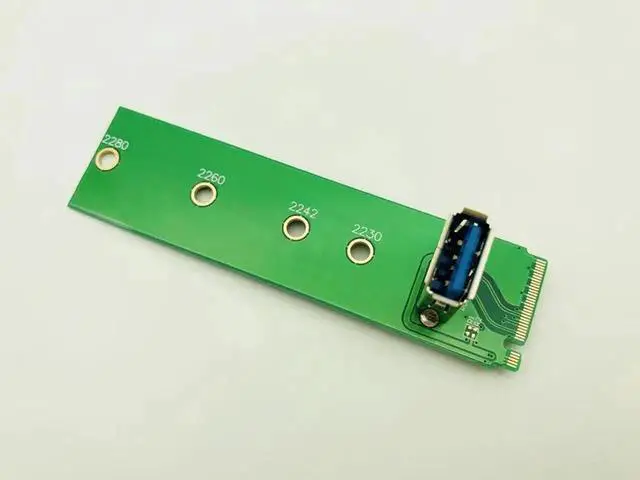 Alt view image 4 of 6 - NGFF Riser M.2 M2 to PCI Express USB 3.0 Adapter Card M2 to USB3.0 PCIE PCI E Converter Riser Card for Bitcoin Miner Mining
