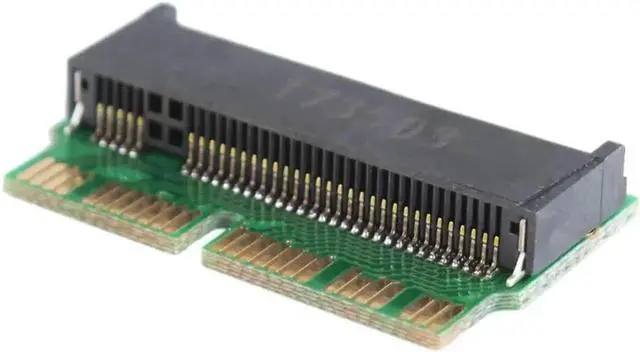 Alt view image 2 of 6 - M key M.2 PCI-e AHCI SSD Adapter Card for 2013 2014 2015 MACBOOK Air D A1466 Pro A1398 A1502 A1419 NGFF to MD711MD712