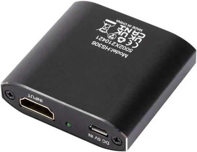 Alt view image 5 of 5 - 1x2 HDMI-Compatible Splitter 1 In 2 Out HDMI Splitter Supports Full HD 4K @ 30HZ & 3D for Xbox PS3 PS4 Blu-Ray Player and More