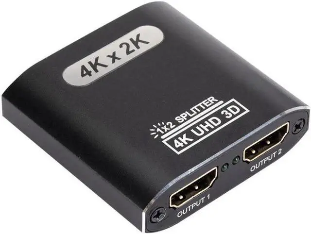 Alt view image 4 of 5 - 1x2 HDMI-Compatible Splitter 1 In 2 Out HDMI Splitter Supports Full HD 4K @ 30HZ & 3D for Xbox PS3 PS4 Blu-Ray Player and More