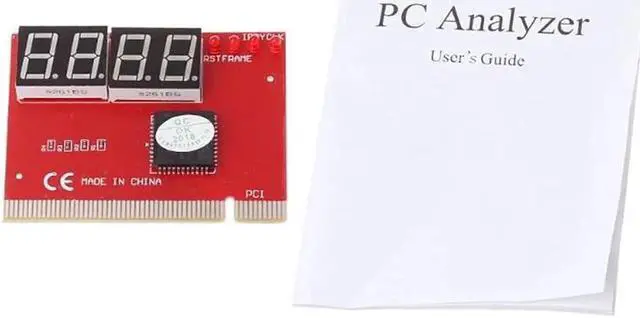 Alt view image 3 of 6 - Computer PCI POST Card Motherboard LED 4 Digit Diagnostic PC Analyzer Test POST Cards Plastic Metal High Stability Express Card
