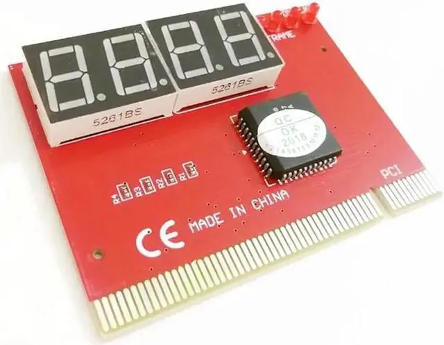 Alt view image 6 of 6 - Computer PCI POST Card Motherboard LED 4 Digit Diagnostic PC Analyzer Test POST Cards Plastic Metal High Stability Express Card