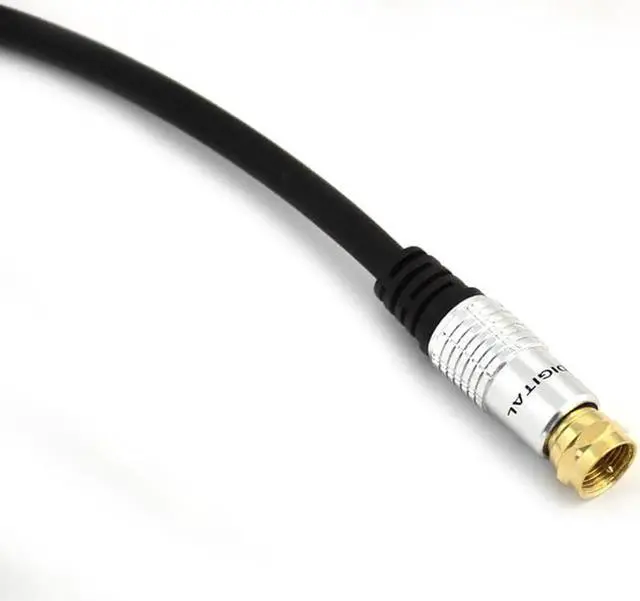 Alt view image 5 of 5 - 0.3m/1.5m/2m/3m/5m 9.5mm TV Satellite Antenna Cable Male to F Type Male Coax Adapter Cable