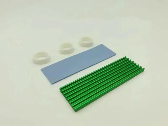 Alt view image 2 of 6 - 1 pcs Heat Aluminum Cooler Heatsink M.2 Cooling Cooler Heat Sink Heat Thermal Pads for NGFF NVME PCIE 2280 SSD Hard Drive Disk