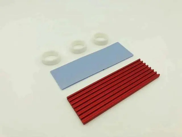 Alt view image 6 of 6 - 1 pcs Heat Aluminum Cooler Heatsink M.2 Cooling Cooler Heat Sink Heat Thermal Pads for NGFF NVME PCIE 2280 SSD Hard Drive Disk