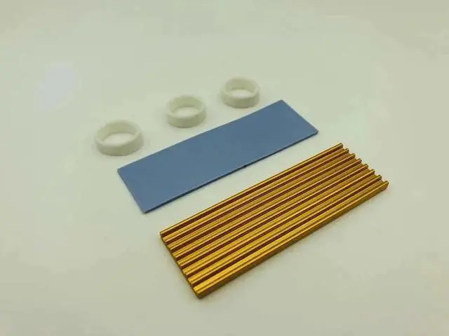 Alt view image 3 of 6 - 1 pcs Heat Aluminum Cooler Heatsink M.2 Cooling Cooler Heat Sink Heat Thermal Pads for NGFF NVME PCIE 2280 SSD Hard Drive Disk