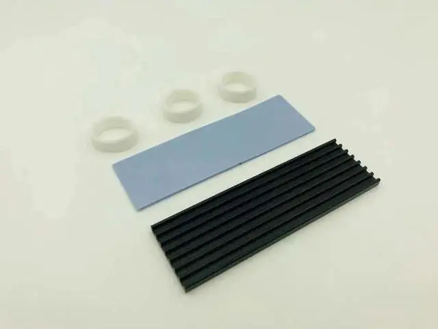Alt view image 5 of 6 - 1 pcs Heat Aluminum Cooler Heatsink M.2 Cooling Cooler Heat Sink Heat Thermal Pads for NGFF NVME PCIE 2280 SSD Hard Drive Disk