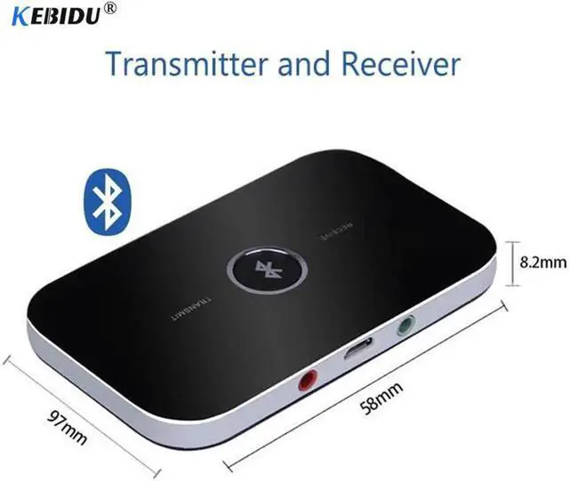Main image of B6 Bluetooth Adapter Wireless Audio Bluetooth Receiver and Transmitter 3.5MM Audio Input and Output for TV MP3