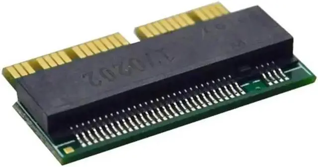 Alt view image 3 of 6 - M2 NVMe PCIe M.2 NVME Key M to SSD Adapter Card For Apple Laptop Macbook Air Pro 2013 2014 2015 A1465 A1466 A1502 A1398
