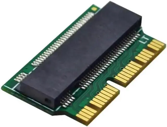 Alt view image 2 of 6 - M2 NVMe PCIe M.2 NVME Key M to SSD Adapter Card For Apple Laptop Macbook Air Pro 2013 2014 2015 A1465 A1466 A1502 A1398
