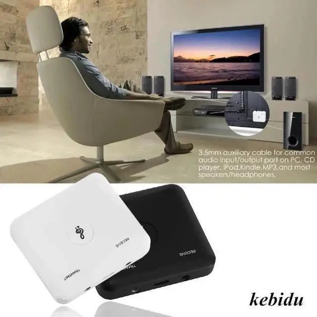 Alt view image 2 of 5 - 2 in 1 Wireless Bluetooth Transmitter Adapter Receiver Wireless Audio Adapter 3.5mm USB A2DP Home TV Stereo