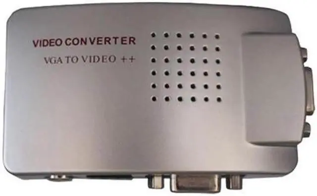 Alt view image 3 of 6 - Universal PC VGA to TV AV RCA Signal Adapter Converter Video Switch Box Supports NTSC PAL for computer peripherals