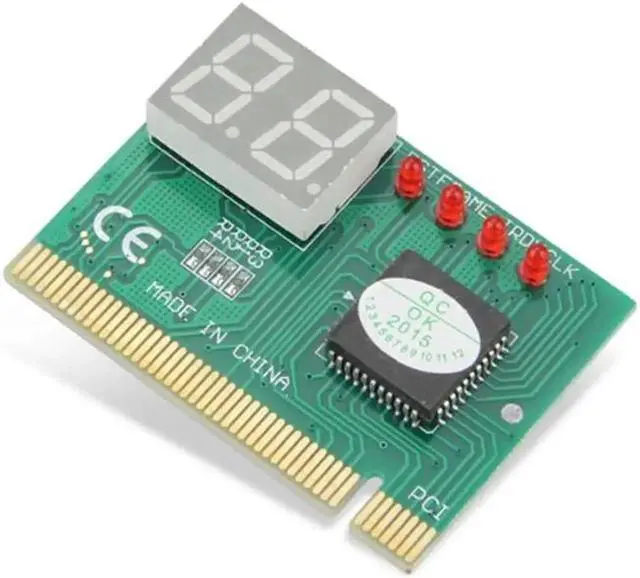 Alt view image 4 of 6 - Post Card PC Diagnostic 2 Digit PCI Post Card Adapter Motherboard Tester Analyzer Plastic Metal High Stability Code for Computer